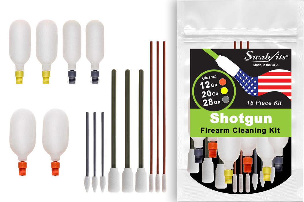 (NEW) Swab-its® 12ga/20ga/28ga Shotgun Firearm Cleaning Kit: 87-9903