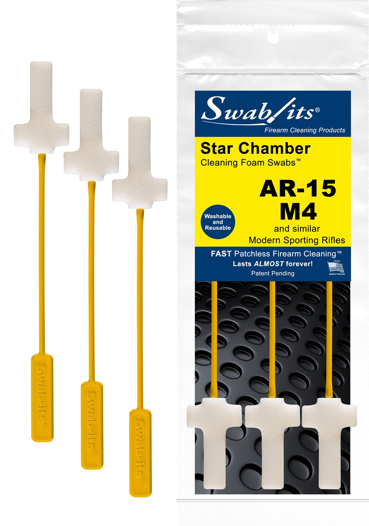 Swab-its® Star Chamber Cleaning Foam Swabs™ AR-15/M4