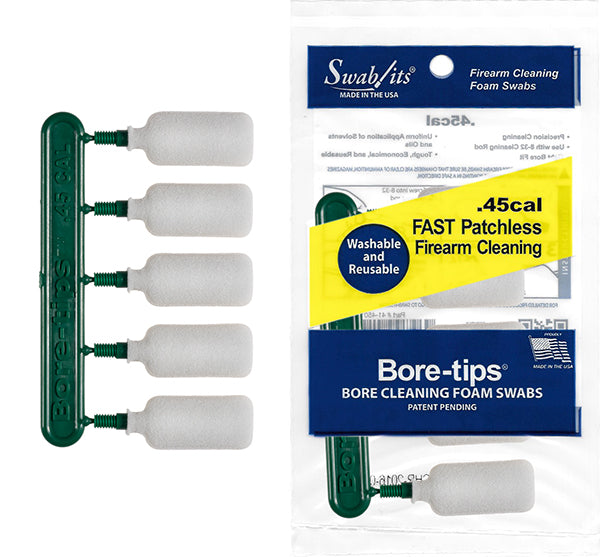 .45cal Gun Cleaning Bore-tips® by Swab-its®