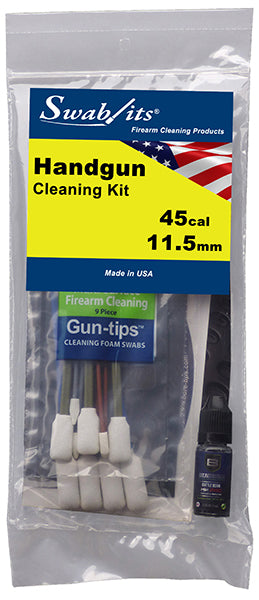 (12 Bag Case) Swab-its® .45cal Handgun Cleaning Kit: 44-004-12-2