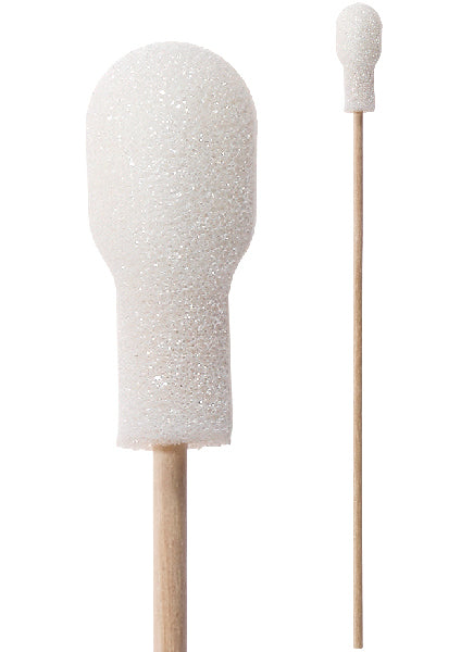 71-4516: 6” Cotton Bud Covered w/ a Bulb Foam Mitt Swab by Swab-its®
