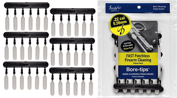 .22cal/.223cal/5.56mm Gun Cleaning Bore-tips® by Swab-its®