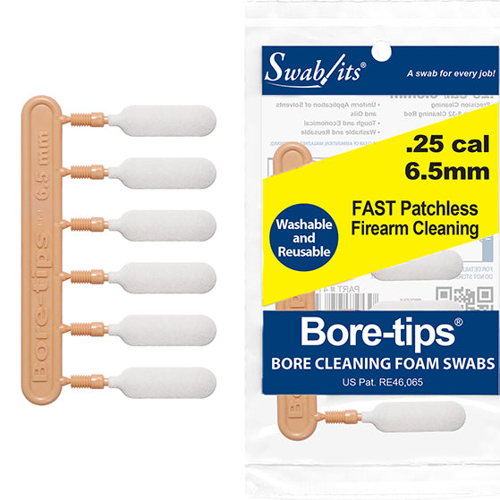 Swab-its® Launches Innovative 6.5mm/.25cal Bore-Tips® for Precision Firearm Cleaning