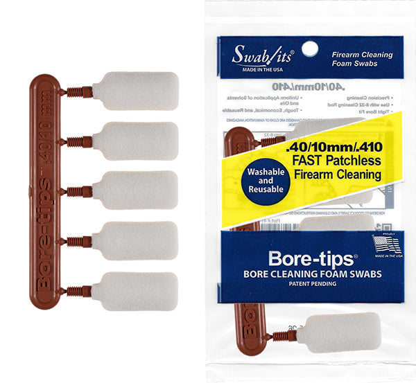.40 Cal, 10mm & .410 Gauge Gun Cleaning Products | Bore-tips®