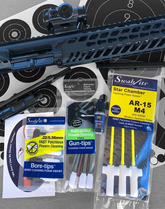 (12 Bag Case) Swab-its® .223/5.56mm MSR Firearm Cleaning Kit: 44-001-12-2