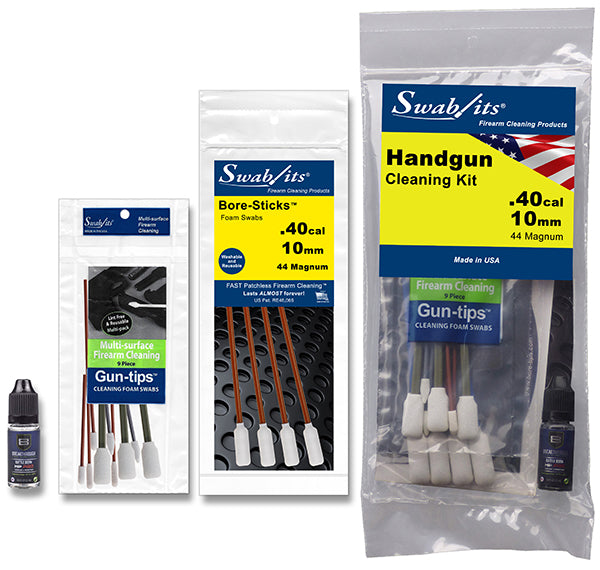 (12 Bag Case) Swab-its® .40cal/10mm/44MAGHandgun Cleaning Kit: 44-003-12-2