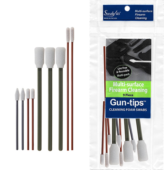 81-1209: 9-Piece Gun Cleaning Foam Swab Kit of Gun-tips™ by Swab-its®
