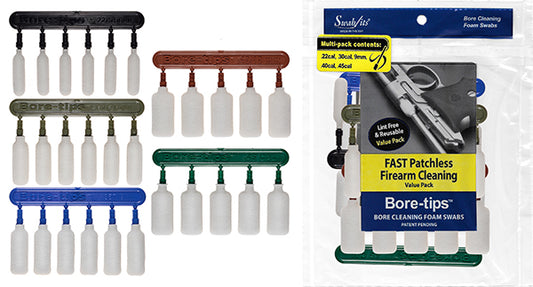 41-7100-4-2: Multi-Pack Value Case for .22cal .30cal .357cal .40cal .45cal Bore-tips® by Swab-its®