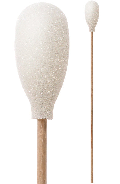 71-4509: 6” Cotton Bud Covered w/ a Tear Drop Foam Mitt by Swab-its®