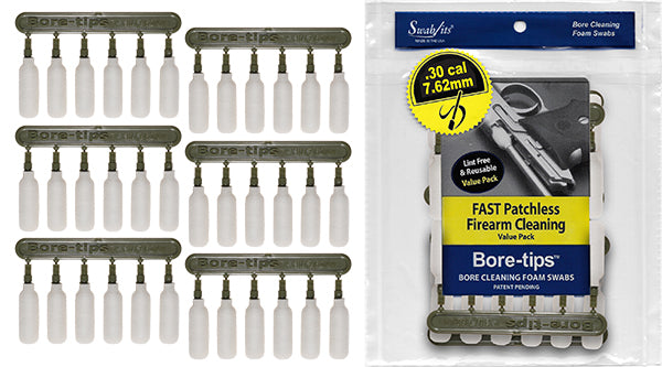 .30cal/7.62mm Gun Cleaning Bore-tips® by Swab-its®