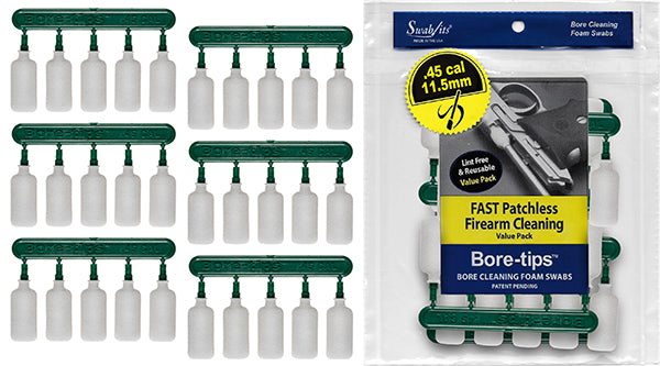 .45cal Gun Cleaning Bore-tips® by Swab-its®